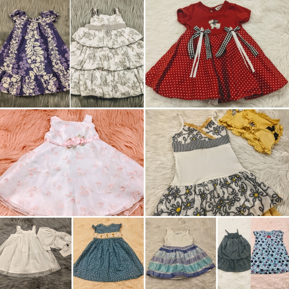 Girls Size 24m/2t Summer Dress Bundle - Picture 1 of 11